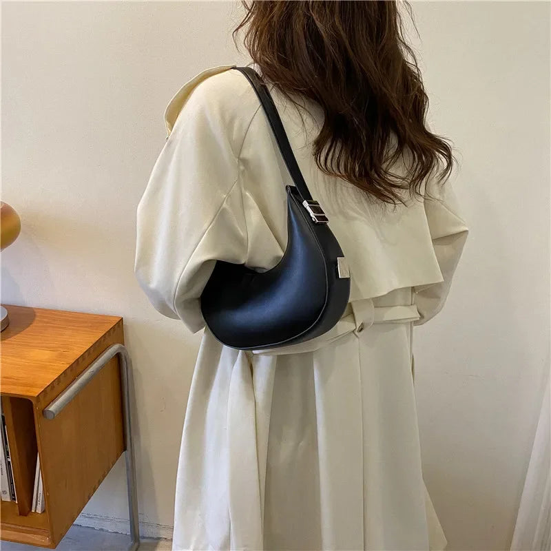 Mini Vegan Leather Hobo Clutch