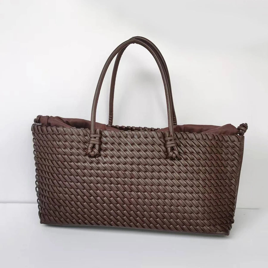 Oversized Woven Tote Bag