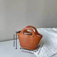 Woven Straw Basket Bag