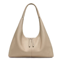 Large Genuine Leather Hobo Tote