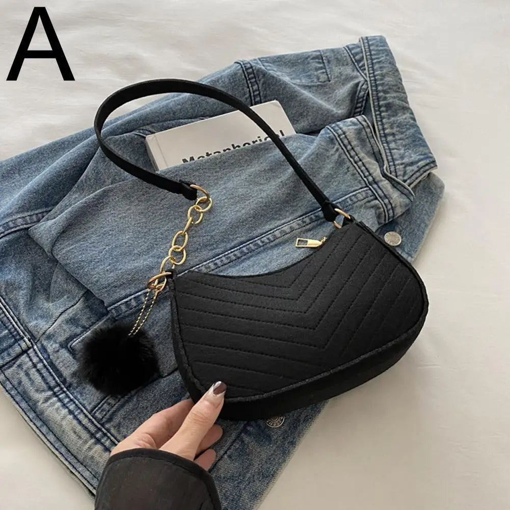Mini Felt Saddle Bag