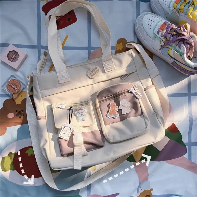 Waterproof Canvas Shoulder Tote