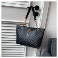 Printed Large Shopper Tote Bag