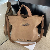 Washed Canvas Messenger Bag