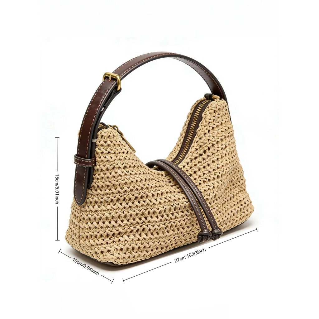 Woven Straw Summer Hobo Bag