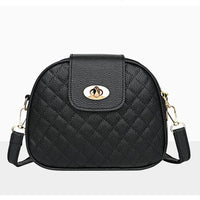 Quilted Oval Crossbody Bag