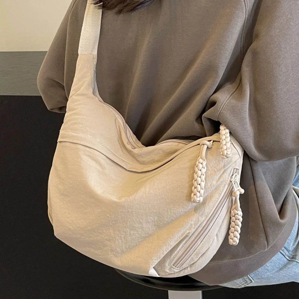 Canvas Dumpling Hobo Bag