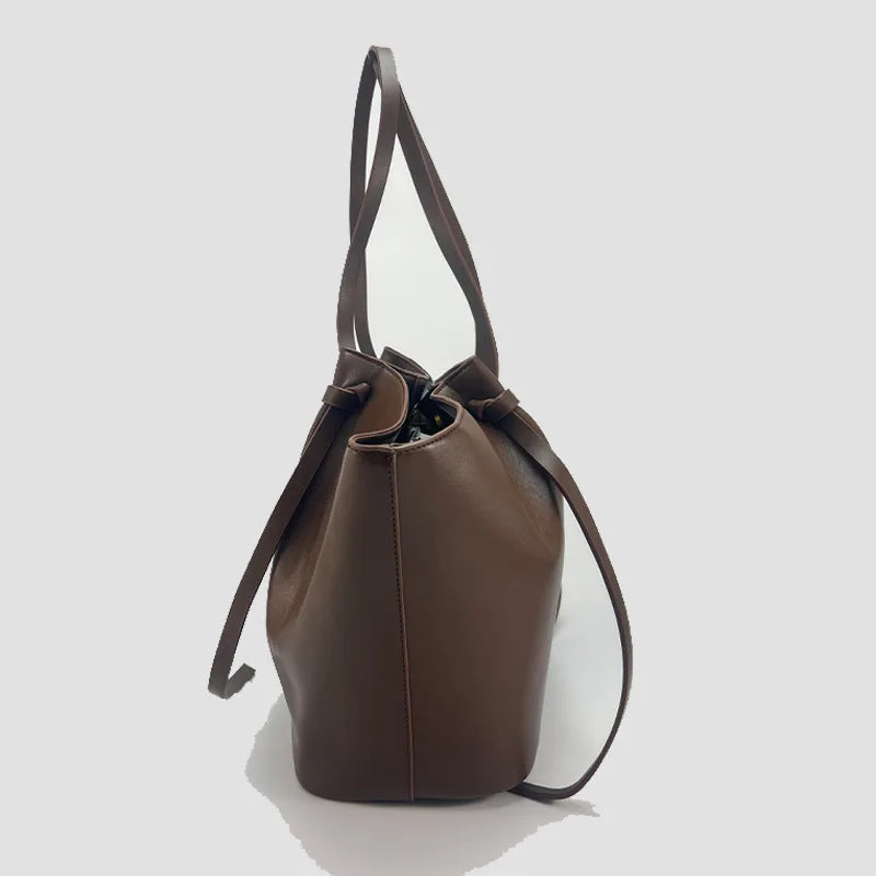 Trapeze Lock Tote Handbag