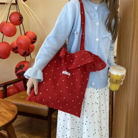 Chiffon Mesh Layered Tote Bag