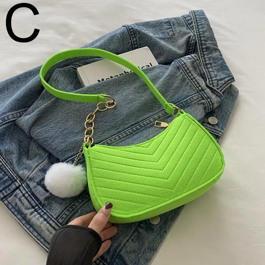 Mini Felt Saddle Bag