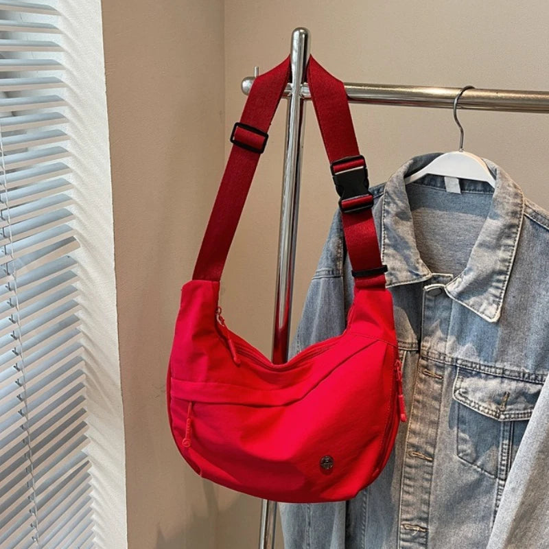 Korean Style Textured Hobo Bag
