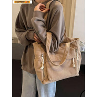 Corduroy Travel Shoulder Bag