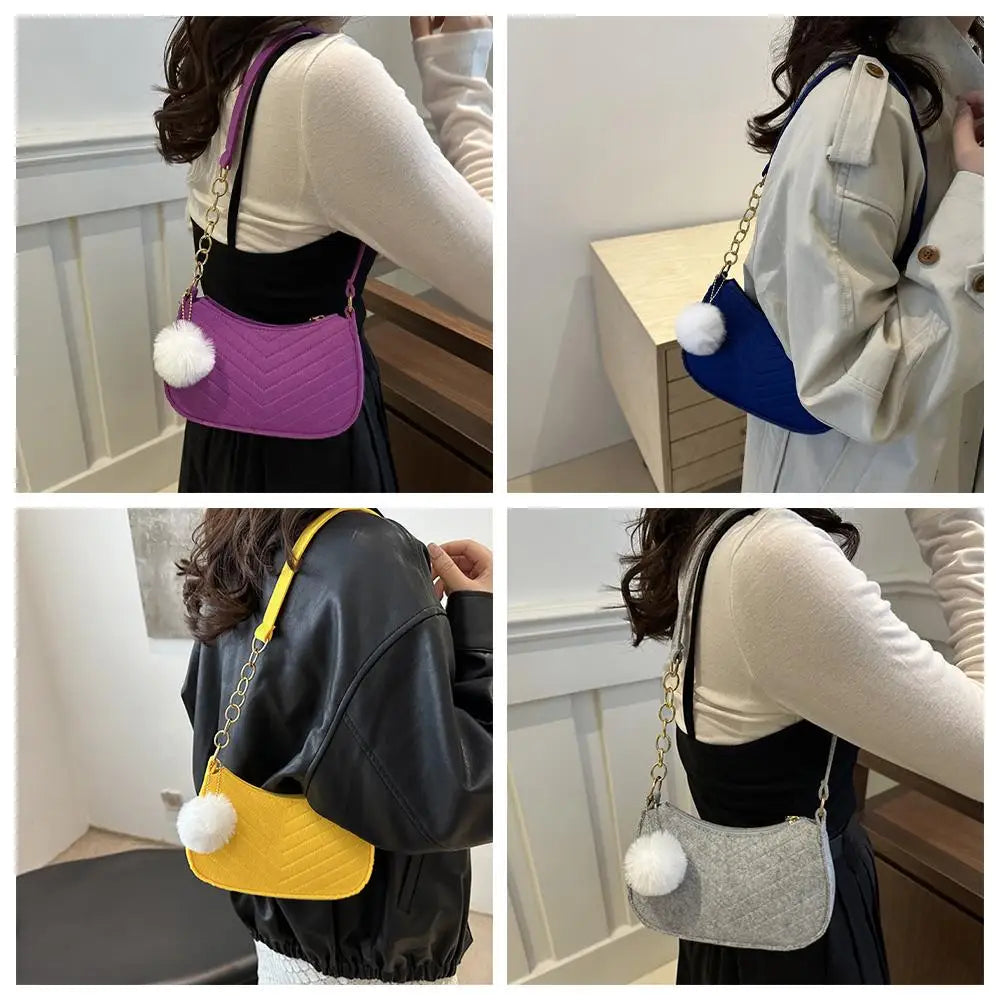 Mini Felt Saddle Bag