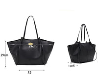Trapeze Lock Tote Handbag