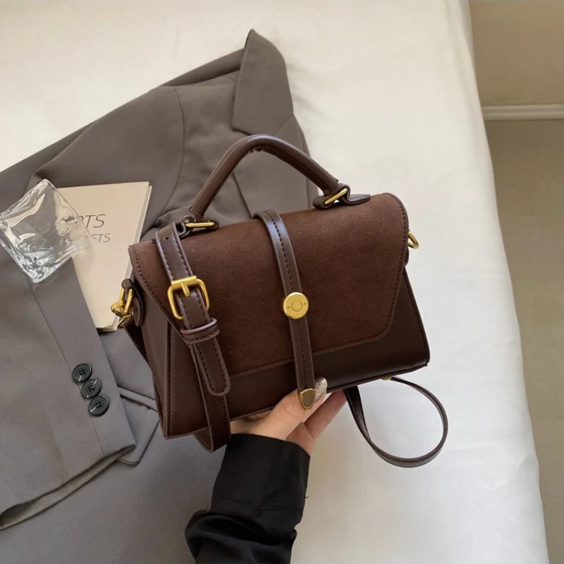 Gold Hardware Flap Hobo Bag