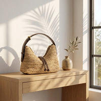 Woven Straw Summer Hobo Bag
