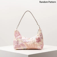 Floral Sequin Embroidered Evening Bag