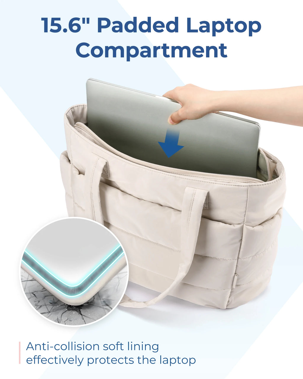 Large Versatile Work Tote Bag