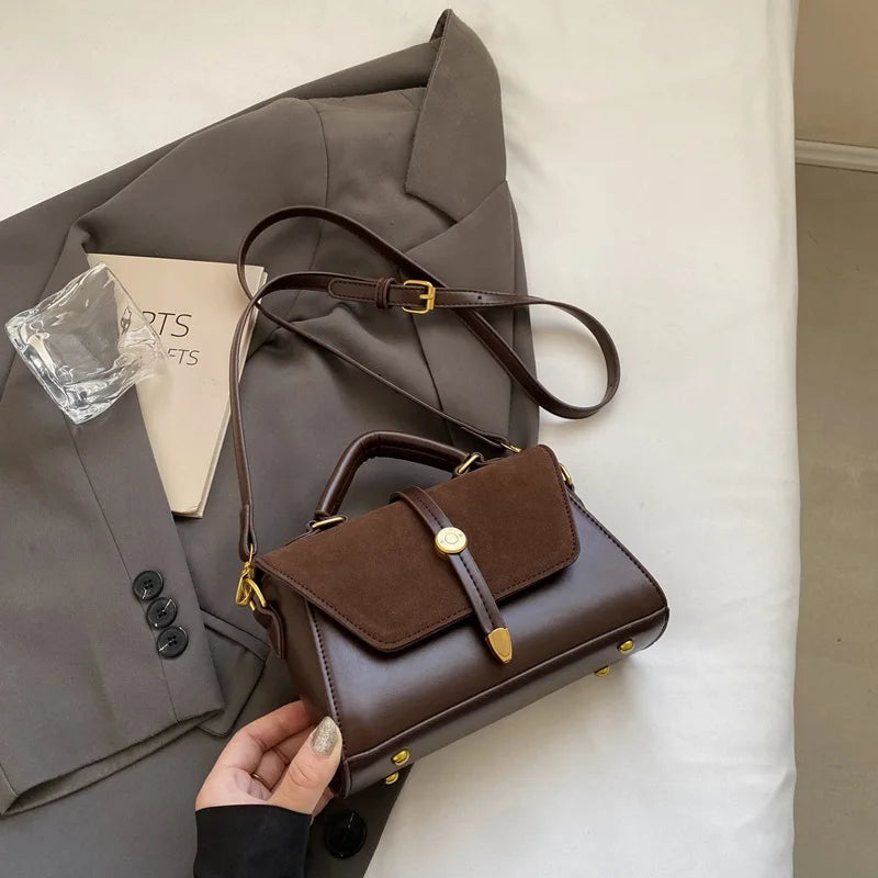 Gold Hardware Flap Hobo Bag