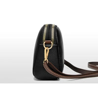 Cowhide Leather Flap Crossbody Bag