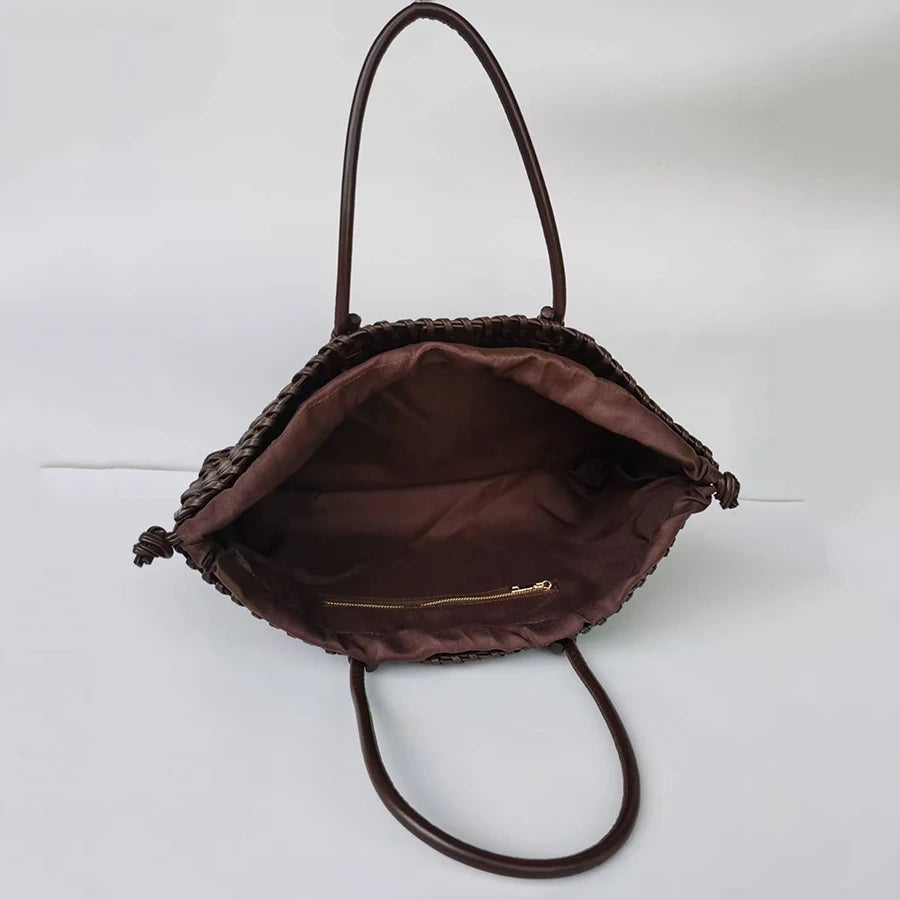 Oversized Woven Tote Bag