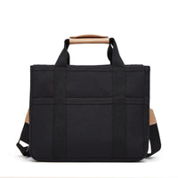 Casual Canvas Multi-Pocket Tote