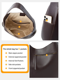 European Style Leather Hobo Tote