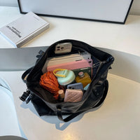 Soft Vegan Leather Shopper Tote