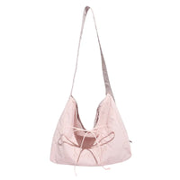 Plaid Nylon Hobo Tote