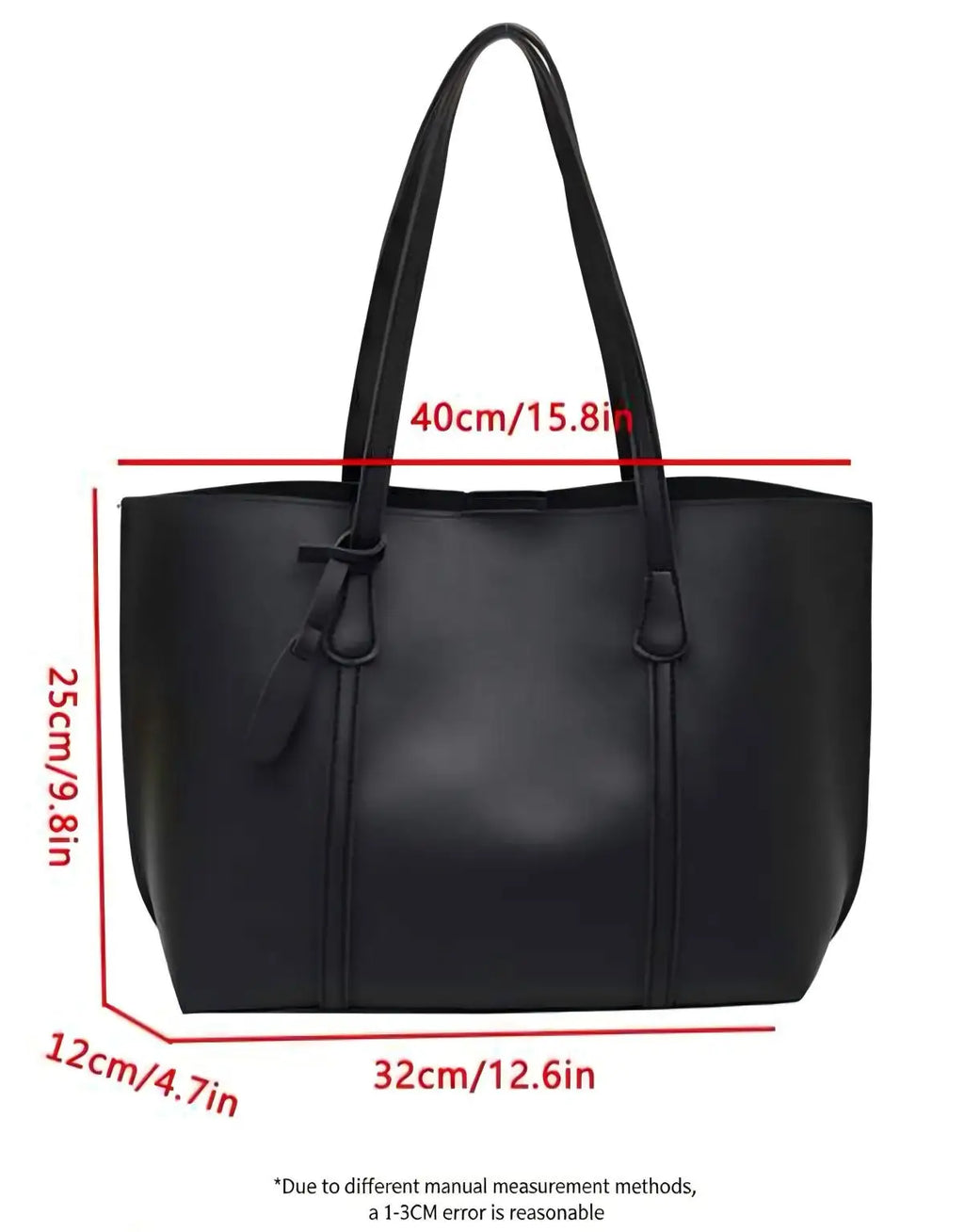 Soft Leather Slouch Tote Bag