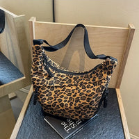 Leopard Print Hobo Bag