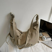 Crinkled Nylon Hobo Bag