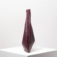 Woven Vegan Leather Hobo Bag