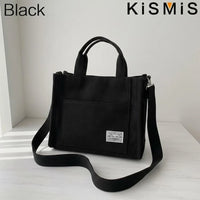Corduroy Square Crossbody Bag