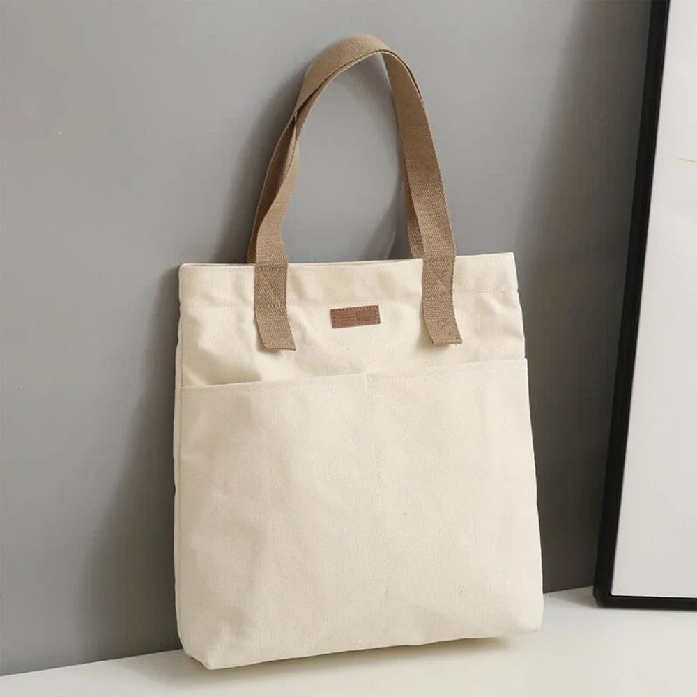 Stitched Canvas Commuter Tote