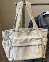 Corduroy Travel Shoulder Bag