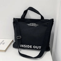 Washed Canvas Messenger Bag