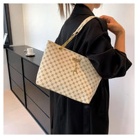 Printed Large Shopper Tote Bag