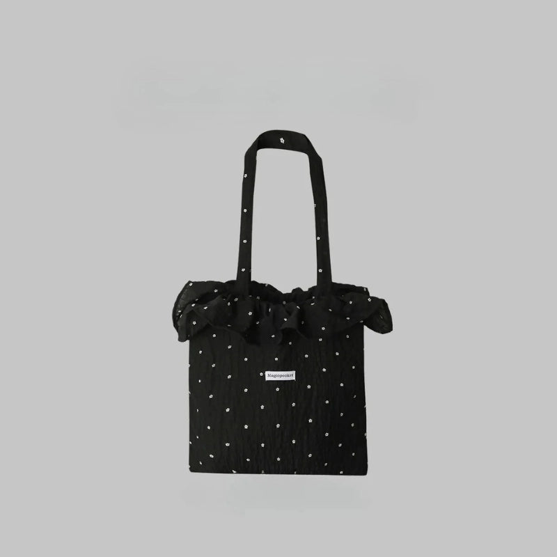 Chiffon Mesh Layered Tote Bag